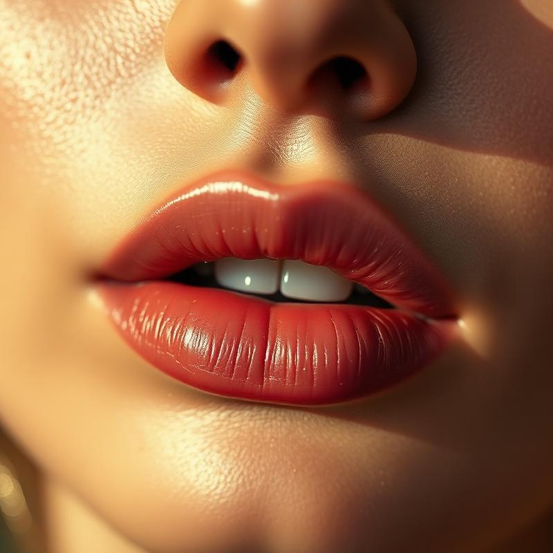 Preenchimento labial antes